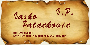 Vasko Palačković vizit kartica